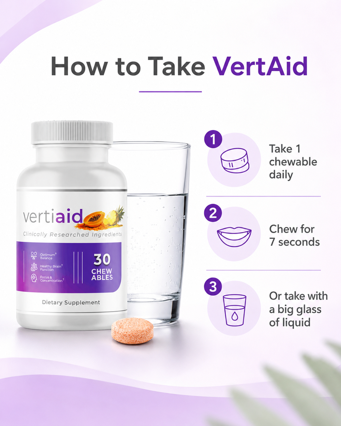 How to take Vertiaid chewable capsule
