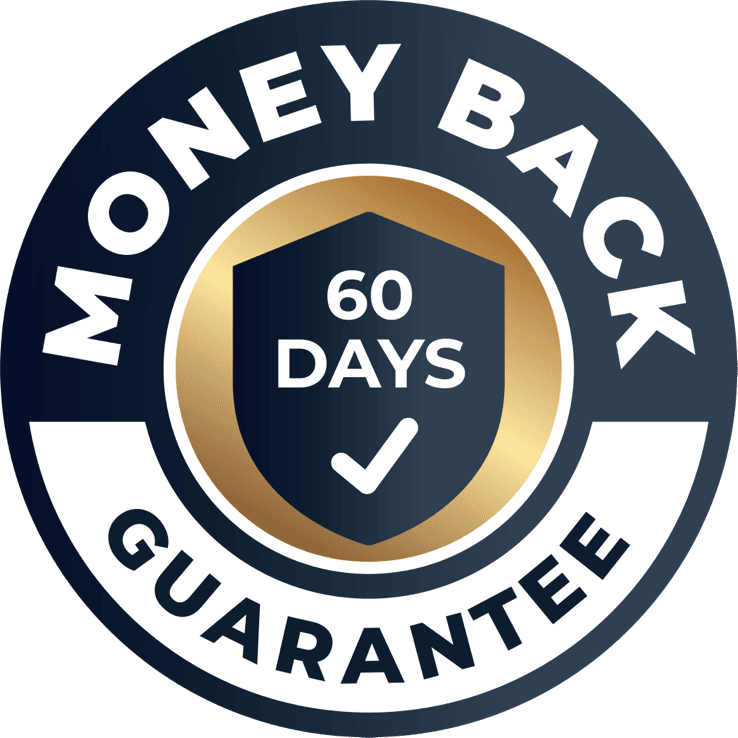 Vertiaid 60-day money-back guarantee badge